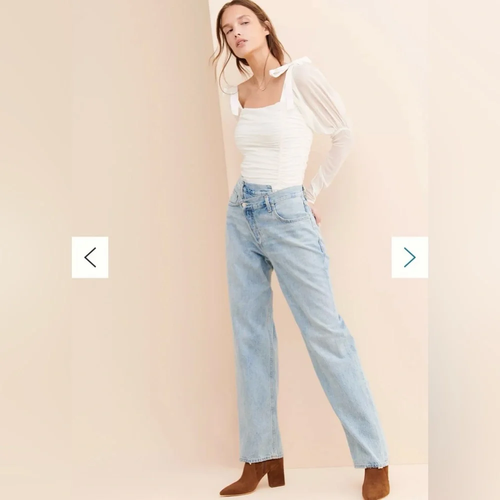 AGOLDE Criss Cross Upsized Jeans, Size 26 👖 - Picture 3 of 8